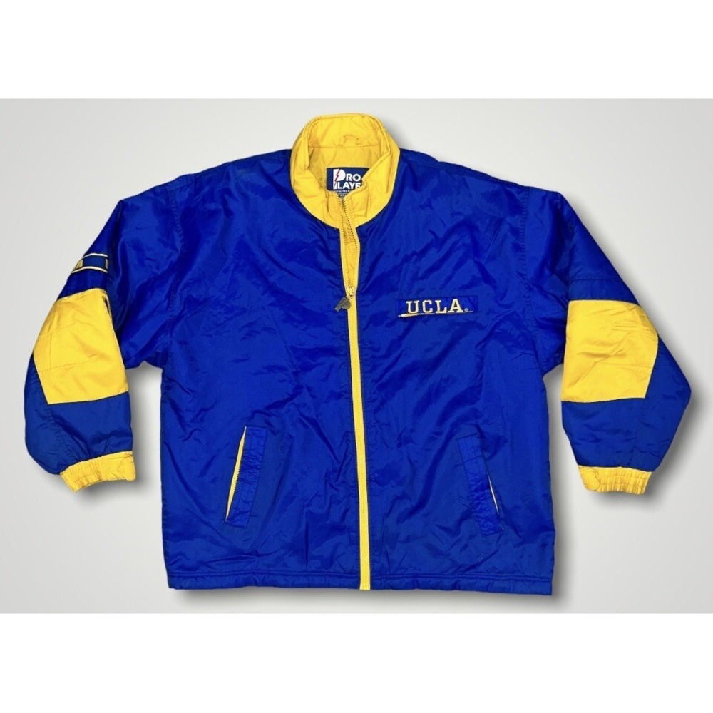 UCLA Bruins Rare Pro Player Size XL Full Zip Winter Stadium Jacket Coat, Mint!